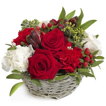 Romantischer Blumenkorb verschicken | FlowersDeluxe