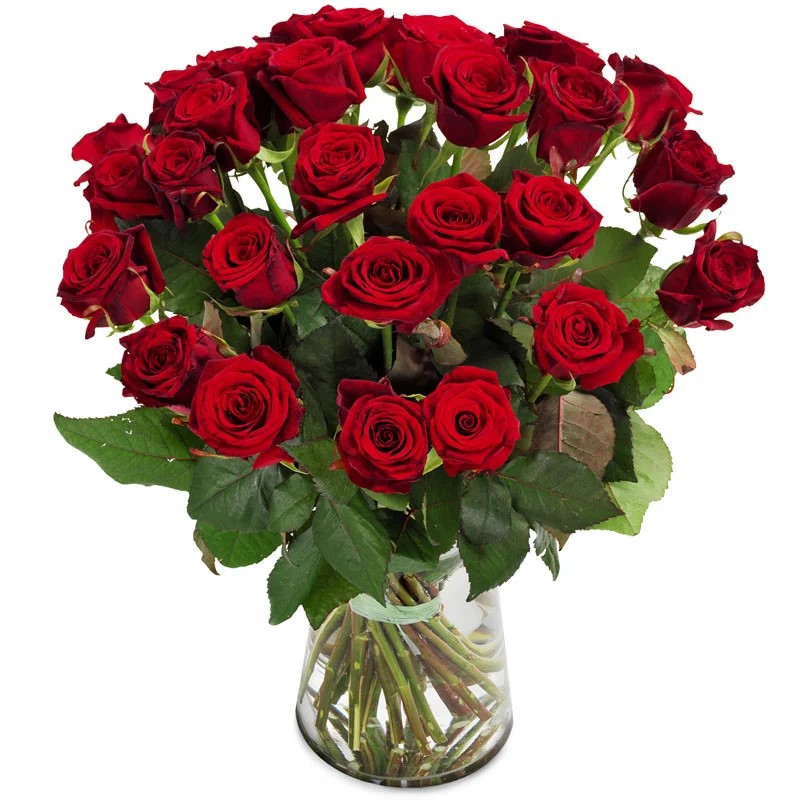 Flammendes Herz Rosenbouquet – Leidenschaftliche Blumengrüße
