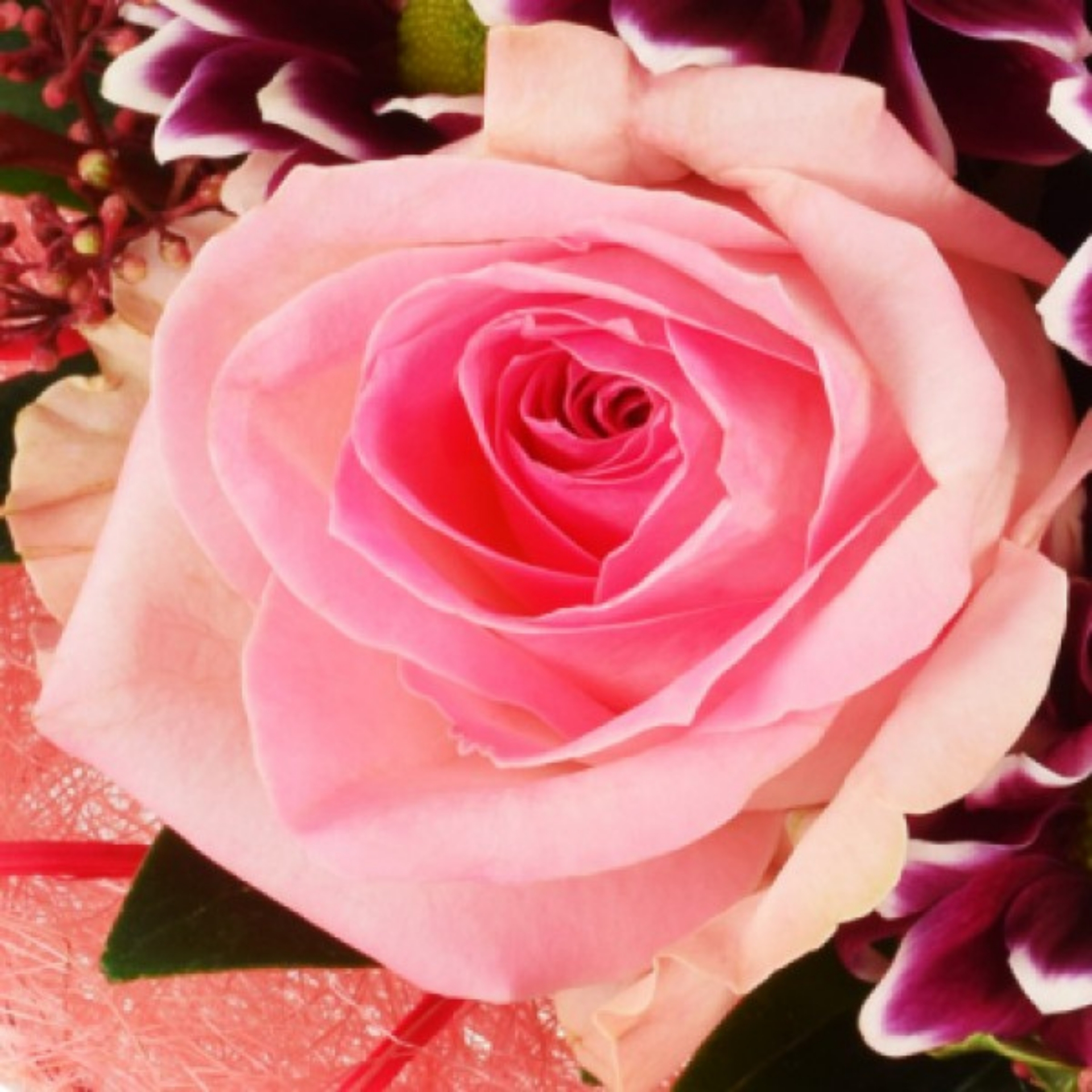 Blumenstrauß Von Herzen Rosa-Weiß